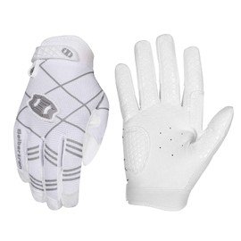 Seibertron B-A-R PRO 2.0 Signature Baseball/Softball Batting Gloves Super Grip Finger Fit For Youth White M