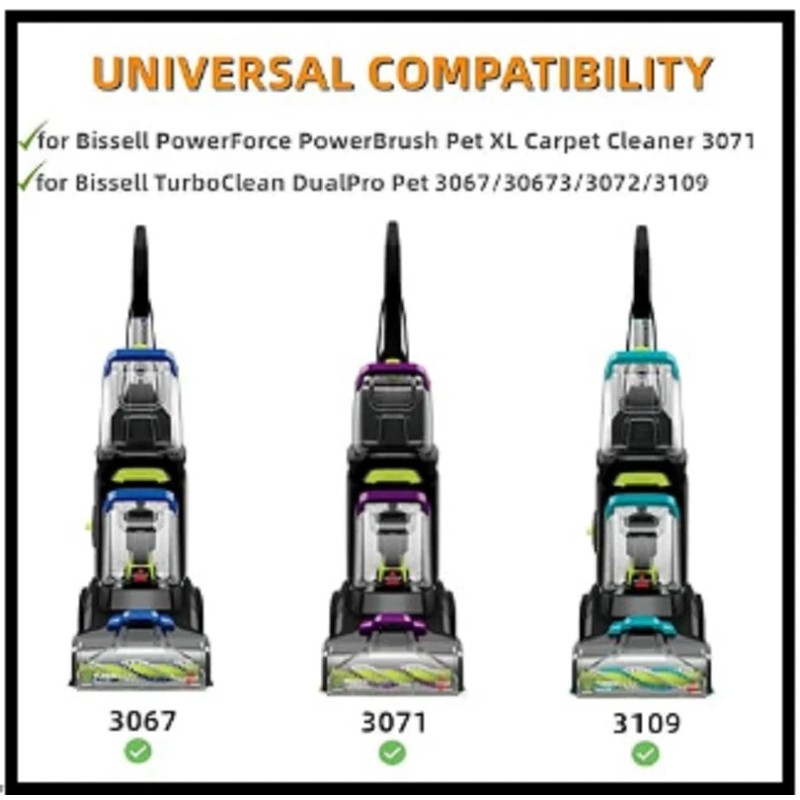 For BISSELL Replacement Belt Set for Bissell 3071 3072 3067