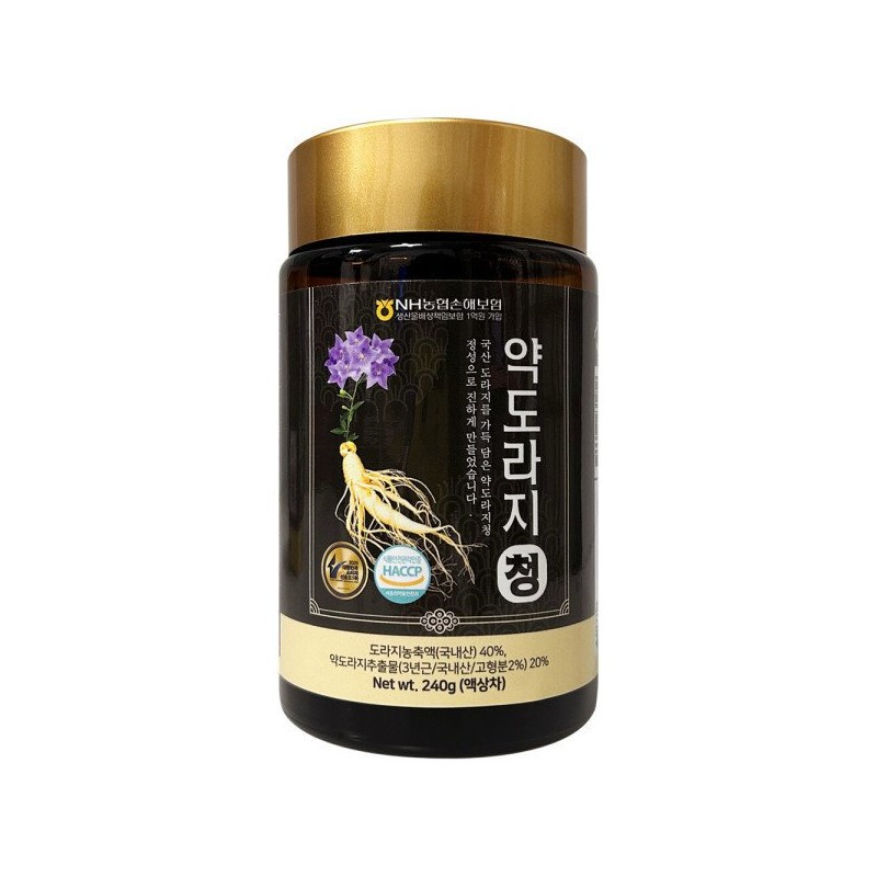 Douzone Health 더존건강 약도라지청 국내산 3년근 약도라지 240g 3개 Deozon