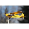Thyggzjbs Piper J3 Cub Airplane Weathervane,3D Unique and Magical Metal