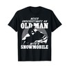 Never underestimate an old man with a snowmobile Gift idea