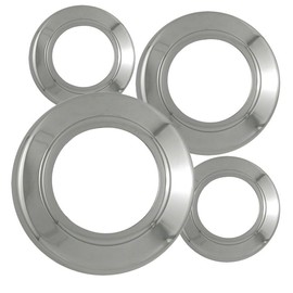 Fuel Rider Set of 4 Chrome ABS Center Caps Compatible with 95-97 Ford Superduty 4WD, Front Pair