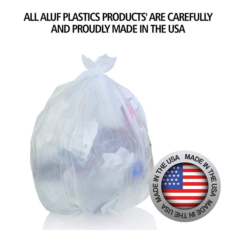 Aluf Plastics High Density Trash Bags, 16 Gallon, 1000 Count,