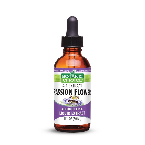 Botanic Choice Passion Flower Liquid Extract - Alcohol-Free Natural Herbal Supplement, Helps Support Relaxation - 1 Fl Oz