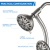 UCLIMAA High Pressure 48-Settings Shower Head with Handheld Shower,Drill-Free 3-Way