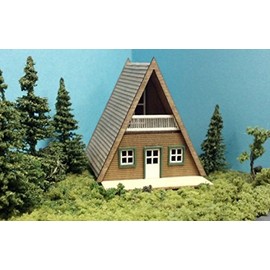 Train Time Laser HO Scale Laser Cut A Frame House Kit
