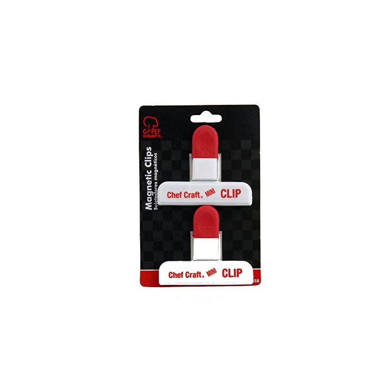 Chef Craft Select Plastic Magnetic Mini Clips, 3 Inches In