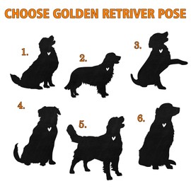 TPLHOUSE Golden Retriever Dog Memorial Wind Chimes, Custom Dog Name Suncatcher, Pet Condolences Gift for Loss of Dog, Dog Loss Remembrance Gift, Sympathy Wind Chimes Outdoor Garden Decor