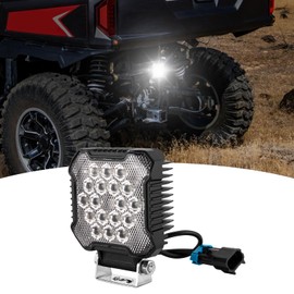 Wsays 4 Inch 18LED 36W Backup Reverse Back-up Light Plug & Play Connector Compatible with POLARIS RANGER XP 1000/Crew 2018-2025