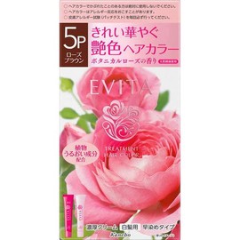 Kanebo Evita Treatment Hair Color, 5 Pieces, Rose Brown