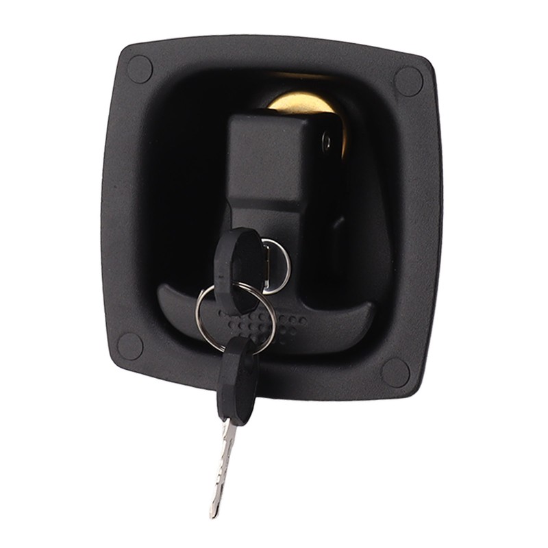 T Handle Door Latch 4x6mm Hole Spacing Zinc Alloy Folding