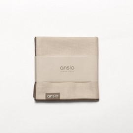 Ansio LC-8 Cotton 100% Cotton, Gentle Texture, Lunch Cloth, Wrapper, Placemat, Natural Color, Beige, Made in Japan
