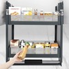 ZERNEIL 24 Inch Pull Down Shelf, Kitchen Pull Down Shelf