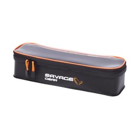 Savage Gear Lure Bag Case, 33x10x8cm, 6L, Black/Orange, EVA Material