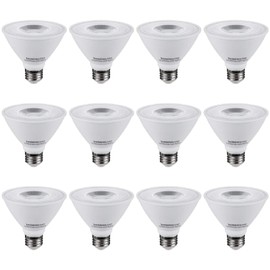 TORCHSTAR CRI90+ PAR30 Short Neck Dimmable LED Spot Light Bulb, 5000K Daylight, 840Lm, Energy Star & UL Listed, 12W 75W Equiv, E26 Medium Screw Base, Pack of 12