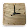 Super Cool Creations Rounded corner oak veneer wooden clock 20cm