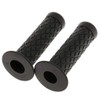 HANSWD 22mm Motorcycle Rubber Handle Grips Left and Right Set