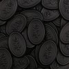 Aiviman Rose Oval Wax Seal Stickers, 50Pcs Black Self-Adhesive Envelope
