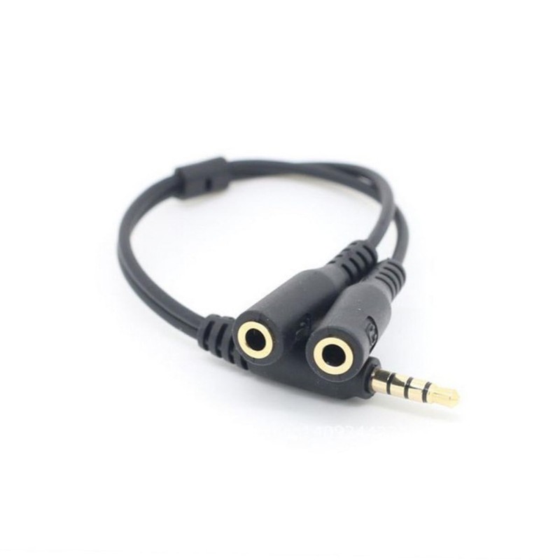 jojofuny 3pcs Headset Adapter Splitter for Headphone and Microphone Position