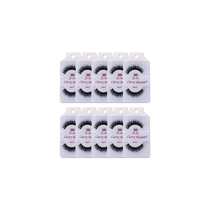 Cherry Blossom 3D Eyelashes (10 Pack of Silk 910)