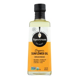Spectrum Naturals Refined Sunflower Oil, 16-ounce Bottles (Pack of 12)