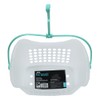 JVL Plastic Peg Basket with 100 Strong Hold Pegs, Aqua,19-216-250