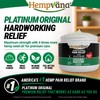 Hempvana Platinum Max Strength Relief Cream, 4X Hemp, Odor-Free, Non-Greasy