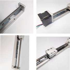 Linear Stage Actuator Linear Stage Small Slide Guide CNC Screw Lead Motion Table Motorized Nema 14 Stepper Motor (150MM)