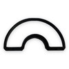 Rainbow Cookie Cutter with Easy to Push Design (4 inch)