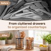 360° Rotating Kitchen Utensil Holder Set of 2, Large &