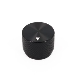 SagaSave 2 pieces aluminium alloy potentiometer knob volume control knob knurled shaft hole for 6 mm diameter shaft guitar volume audio knob