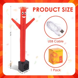 YIQXKOUY Mini Wacky Waving Inflatable Tube Guy with Blower Desktop Office Decor Mini Inflatable Tube Man Gag Prank Gift Pranks Dancing Blow up Man for Birthday Party Decor