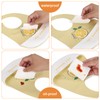 ZHIYUEYEYP 3 Pieces Baby Silicone Bibs, Soft Silicone Feeding Bibs,