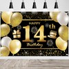 14th Happy Birthday Banner IMISI Birthday Decorations Birthday Backdrop Decorations