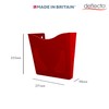 Deflecto 6 Pack Red Portrait A4 Wall Mounted Document Holder