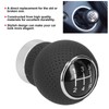 5 Speed Gear Shift Knob Genuine Leather Shifter Stick with