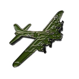 GBJUK Flying Fortress Military Plane Enamel Pin Lapel Badge with Butterfly Clasp Back