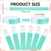 SOFPLATE 300Pcs Green Event Wristbands Waterproof Wristbands Bulk Paper Aquamarine