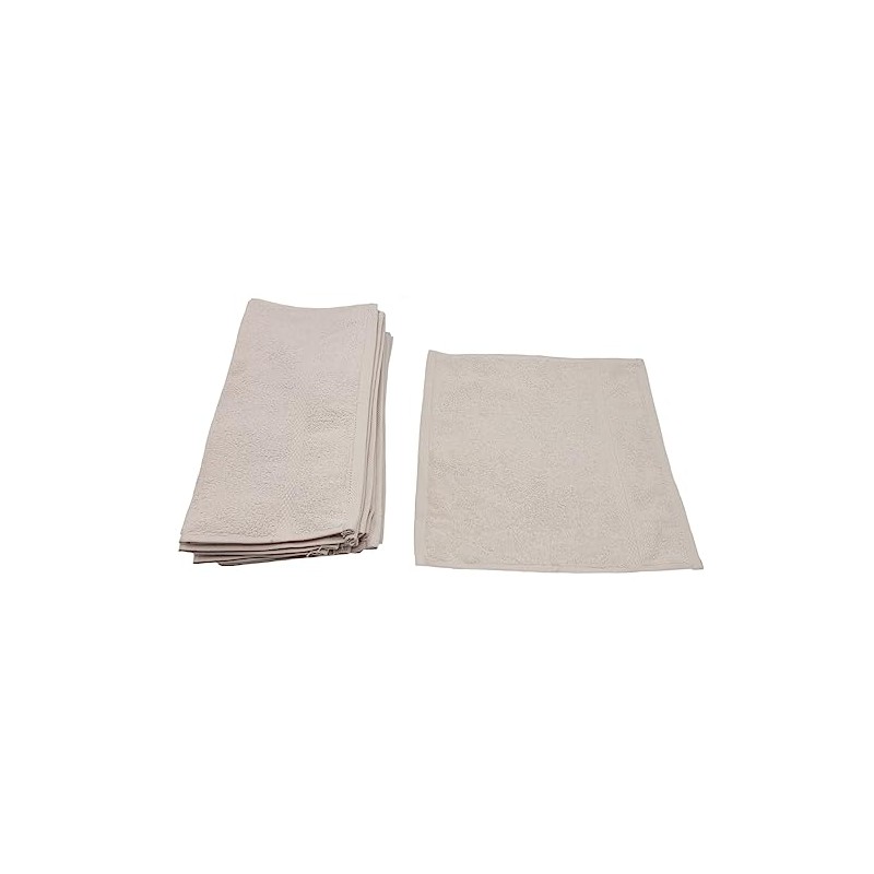 Pack of 10 Wash Cloths 100% Cotton 30 x 30