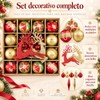 Esferas de Navidad, 40 Unidades Juego de Bolas de Navidad