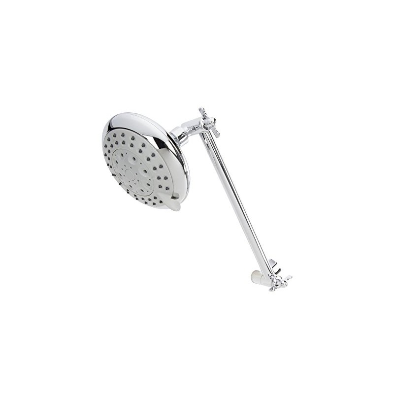 KEENEY K730CP Stylewise 5 Function Adjustable Arm Shower Head, Polished