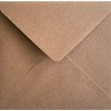 155 x 155mm Square Kraft Fleck Recycled Envelopes x 100