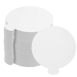 uxcell 100pcs Mini Cake Boards, Mousse Cake Cardboards Round Cake Bases Plates Cupcake Dessert Displays Base Tray for Cupcakes, Cakes, Pastries, Dessert Base - Grease Proof (White)
