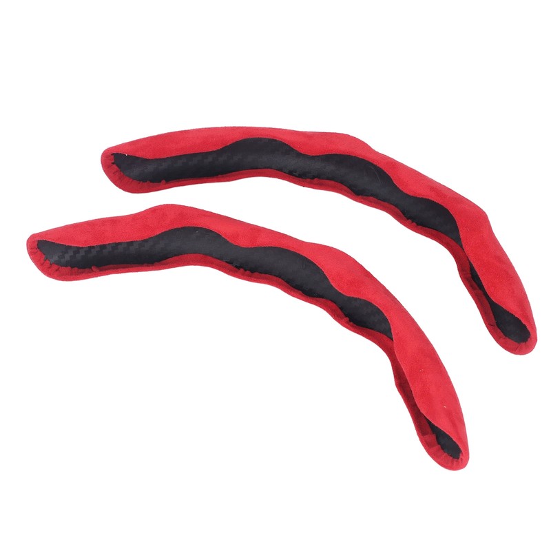 2PCs Car Steering Wheel Cover Segmented Protector Anti Skid Replacement
