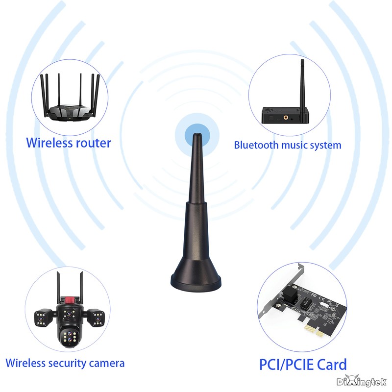 Dixingtek 6dBi dual WiFi 4g LTE 5g mimo antenna, waterproof