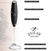 Zulay Milk Frother Complete Set Coffee Gift, Handheld Foam Maker