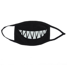 Rosenice unisex face mask anti-dust with teeth, luminous