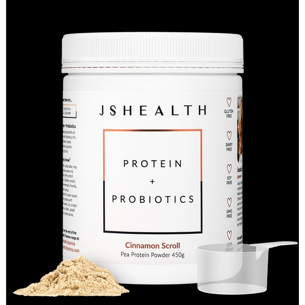 JSHealth Protein + Probiotics Cinnamon Scroll Flavour 450g