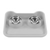 Cat Water Food Bowl 15 Degree Tilt Prevent Spill Stainless