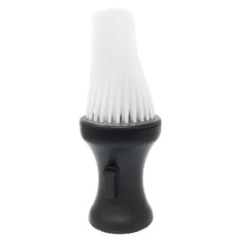 Kobe Professional Barber's Powder Duster Neck Brush - Black Handle with White Bristles